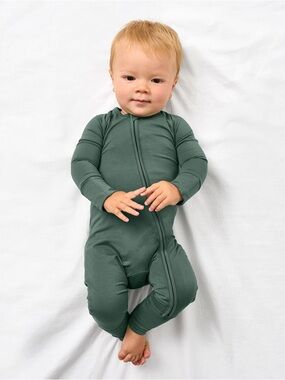 Little Sleepies Grove Green Zippy, Size 2T